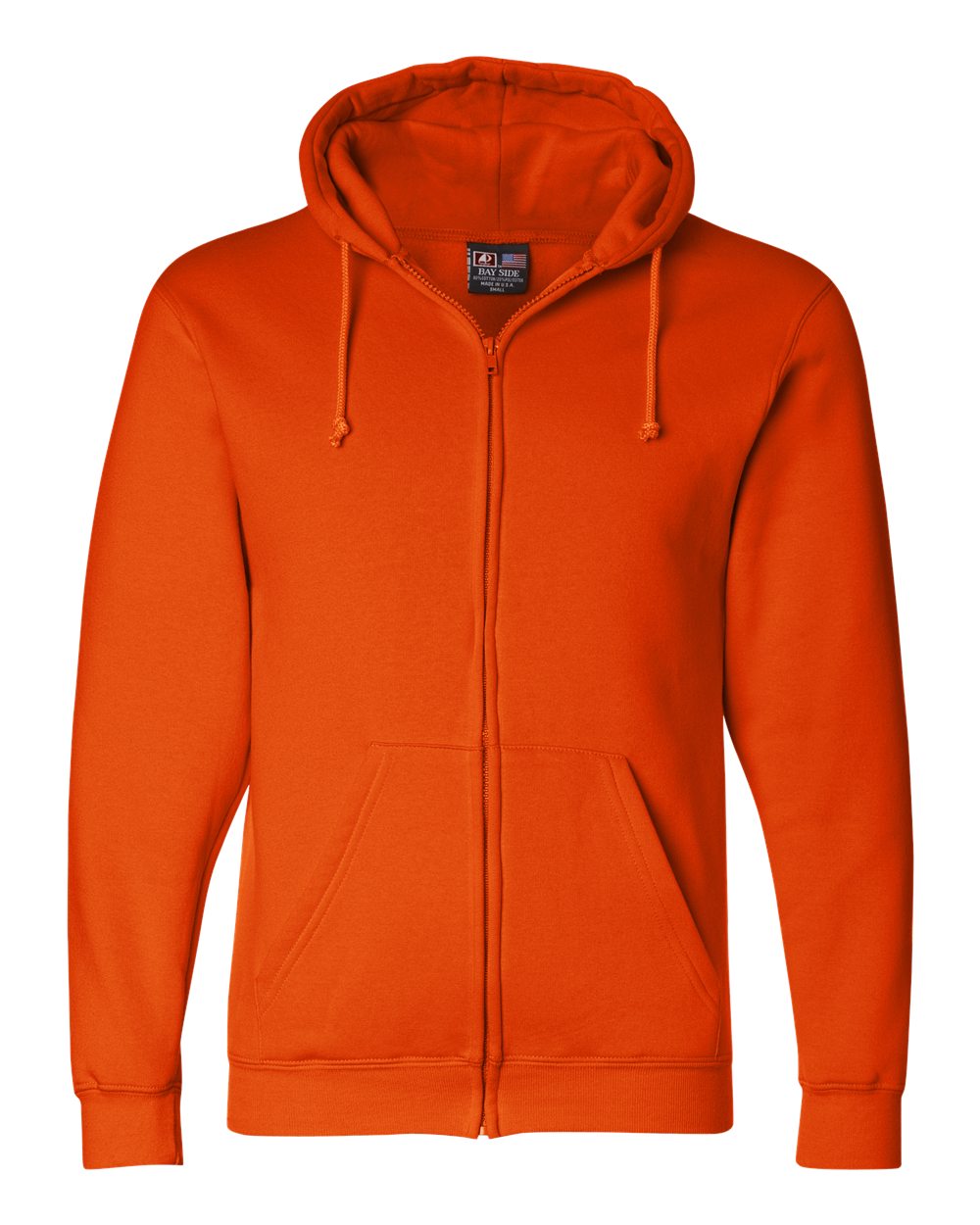 Bayside Full-Zip Hooded Sweatshirt USA Made - SHIRT PRINTING 4U