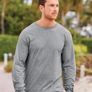 Fruit of the Loom Heavy Cotton Long Sleeve T-Shirt - SHIRT PRINTING 4U