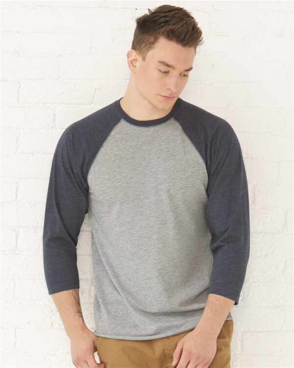 LAT Fine Jersey 3/4 Sleeve Baseball T-Shirt - Image 4