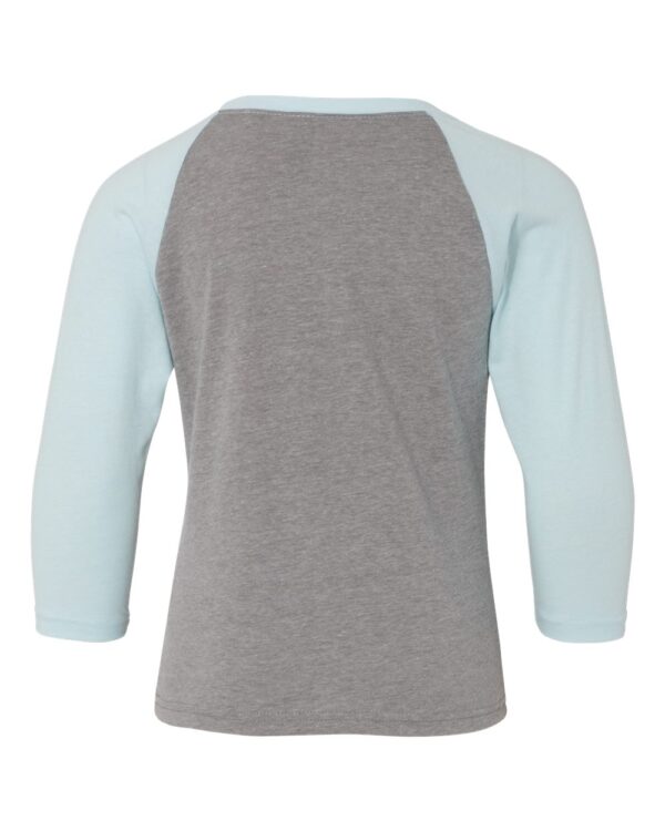 Next Level Youth CVC Three-Quarter Sleeve Raglan T-Shirt - Image 3