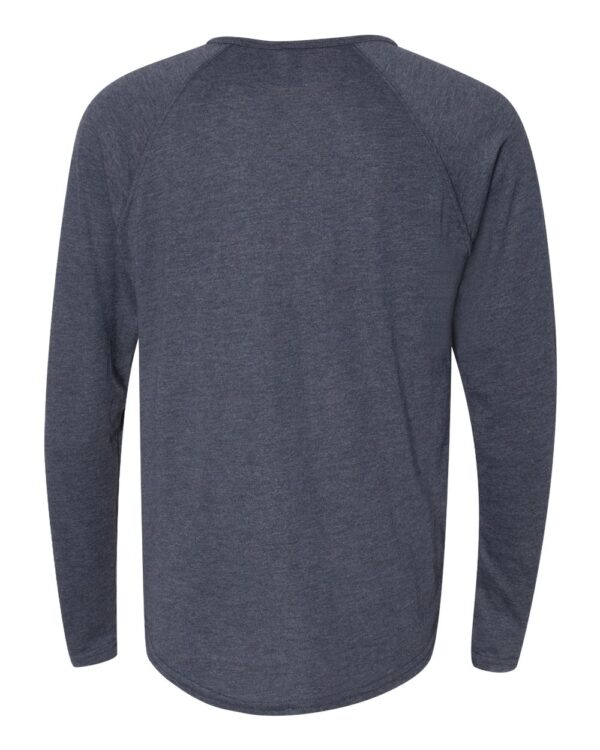 Next Level Triblend Long Sleeve Henley - Image 2